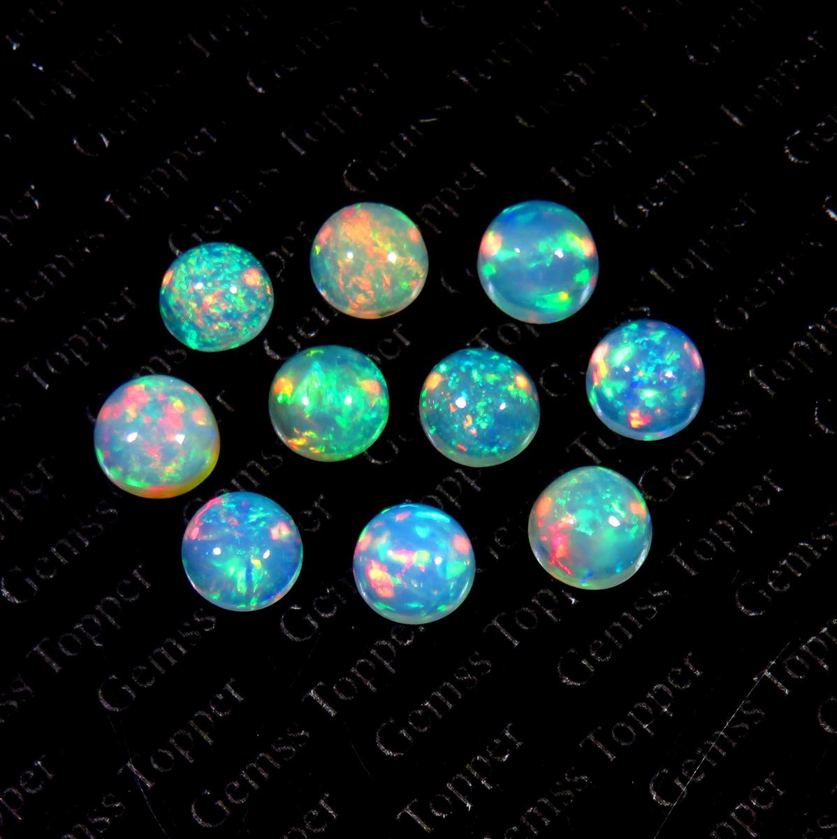 Ethiopian Opal 6x6 mm Round Cabochon